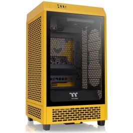 Thermaltake CA-1X9-00S4WN-00 The Tower 200 TG Mini Tower PC - Amarillo, Mini-ITX, Panel de Vidrio Templado, USB 3.2 Gen 1/2