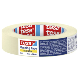 Tesa Cinta Adhesiva para Pintor, Enmascaramiento General, 45 m x 48 mm, Rollo de 45 Metros