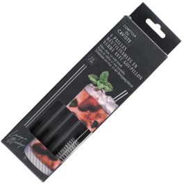 Cook Concept Juego de 4 Pajitas Reutilizables de Vidrio para Cóctel Precio: 1.79000019. SKU: B1CRCPLAVX