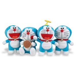 Play By Play Peluche Doraemon 20 cm - Variedad de Modelos Surtidos, Ideal para Bebés (+0 meses), Tacto Suave Velboa