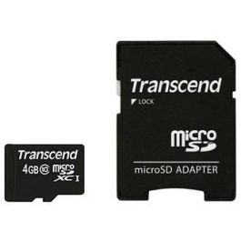 CARD 4GB Transcend Premium MicroSDHC 45MB/s +Adapter Precio: 26.49999946. SKU: B1B6MYYZKL