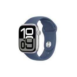 Apple MWWA3QL/A Watch Series 10 GPS 42mm Caja Aluminio Correa Deportiva Azul Denim S/M - Salud Avanzada, Sumergible 50m, Pantalla Retina LTPO3 Precio: 418.59000029. SKU: B159DAZFMX