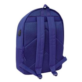 Safta Mochila Doble Portatil 15,6" + USB Teen Dark Blue 31x44x18 cm