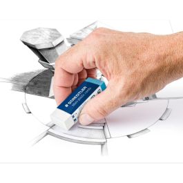 STAEDTLER Mars plastic combi - Borrador Blanco para Adultos y Niños - Sin Látex ni Ftalatos - 1 unidad