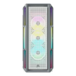 Corsair iCUE 5000T RGB Midi Tower Blanco PC Gaming con Panel de Vidrio Templado y Iluminación RGB