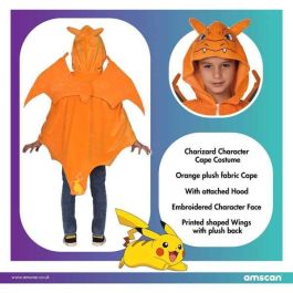 Disfraz charizard cape 8-12 años unisex Disfraz charizard cape 8-12 años unisex