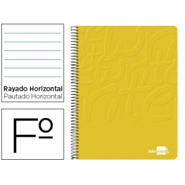 Liderpapel Cuaderno espiral folio tapa blanda 80 hojas 60gr horizontal margen color amarillo Precio: 15.49999957. SKU: B1DR9EKWLZ