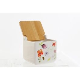 DKD Home Decor Bloom 2021 Salero Shabby Multicolor 12.5 x 12 x 12.5 cm (4 Unidades)