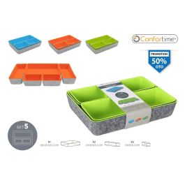 Confortime Set de 5 Organizadores de Fieltro 27.5 x 20 x 5.3 cm (6 Unidades)