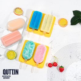 Quttin Molde de Helado Doble de Silicona, 13.3 x 11.5 x 3 cm (24 Unidades)