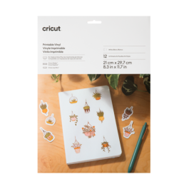 Cricut 2010363 Vinilo de Transferencia Térmica Liso, 12 Hojas 210x297 mm, Compatible con Cricut Maker, Explore y Joy Xtra
