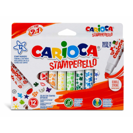 Carioca Rotulador Stamperello Caja 12 Unidades Colores Surtidos Punta Gruesa