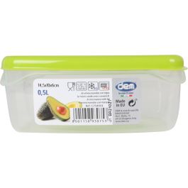Fiambrera hermética para microondas 0.5L Rect. - Dem (24 Unidades) Fiambrera hermética para microondas 0.5L Rect. - Dem (24 Unidades)