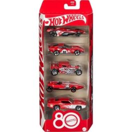 Hot Wheels JGK08 - Set de 5 vehículos de juguete - Colección 80.º Aniversario Mattel - Coches coleccionables