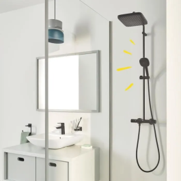 Columna de Ducha Grohe Vitalio Comfort Negro ABS 11 X 114 X 37 CM
