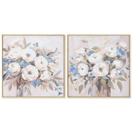 Cuadro Romantico DKD Home Decor Beige Azul 3.5 x 60 x 60 cm (2 Unidades) Precio: 51.49999943. SKU: B14LD8BRN7