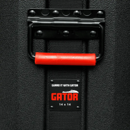 Gator Estuche Para Tom Base 14" X 14" Gator - Plástico Moldeado, Terciopelo Interior