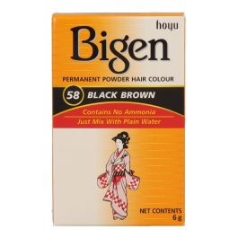 Bigen 58 Black Brown 6 Gr - Coloración Baño de Color Precio: 3.78999951. SKU: S4245204