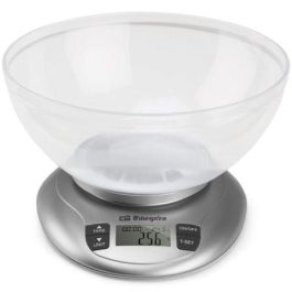 Orbegozo PC 2017 A Báscula de Cocina Electrónica Digital hasta 3.5kg, Función Tara, Bol Transparente, Plata