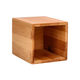Liderpapel Cubilete Portalapices Ecouse Bambú 100% Natural Cuadrado 80x80x100 mm