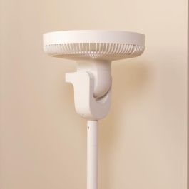 Cecotec 08243 Ventilador de Pie 3 en 1 Plegable Blanco Inalámbrico con Batería 2600mAh, Motor BLDC 22W Ultrasilencioso y Mando a Distancia