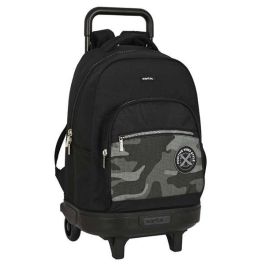 Mochila Escolar con Ruedas Safta Stone Negro 33 x 45 x 22 cm Precio: 31.50000018. SKU: B1ESE2C8JQ