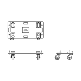 JBLPRO Transportador Vertical 49x27x97 cm