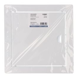 Edm Tapa de Registro Cuadrada Empotrable Acero 20x20cm Blanca