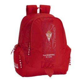 Mochila Escolar Real Sporting de Gijón Rojo Mochila Escolar Real Sporting de Gijón Rojo