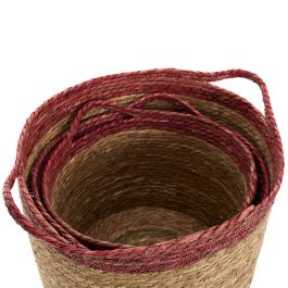 Home Deco Factory Juego de 3 Cestas Trenzadas Bicolo