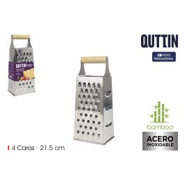 Qutti Rallador Multiusos con Asa de Bambú de 21.5 cm (24 Unidades) Precio: 45.50000026. SKU: B1JWH7RX8F