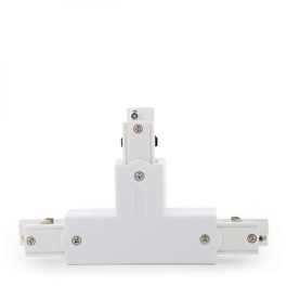 Conector T Carril Trifásico Blanco