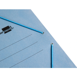 Liderpapel Carpeta Sencilla Folio Cartón Pintado Azul