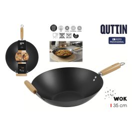 Quttin Sarten Wok Mango y Asa de Madera 35 cm (6 Unidades) Precio: 110.7634. SKU: B1AAH3AW2T