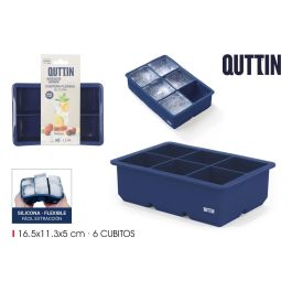 Inde Cubitera Flexible de Silicona para 6 Cubitos de Hielo Lua Quttin, 16.5x11.3x5 cm (24 Unidades) Precio: 89.2859. SKU: B176HVGS4W