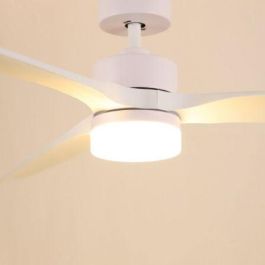 Grunkel Ventilador de techo con luz 24W 6 velocidades C-Temporizador Blanco