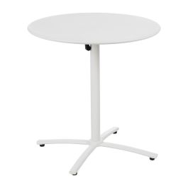 Mesa Auxiliar Plegable Blanco Acero 70 X 70 X 72 cm