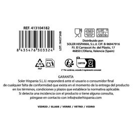La Mediterranea Vaso Auriss Viso 500 ml de La Mediterranea Vidrio, 8.5 x 13 cm, para Bebidas Frías y Calientes (16 Unidades)