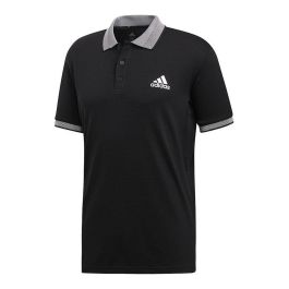 Polo de Manga Corta Hombre Adidas CLUB SOLID POLO DX1806 Negro Poliéster Hombre XS