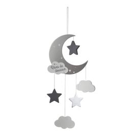 Atmosphera Movil infantil modelo Luna, color gris, Mdf/algodón, decorativo Precio: 3.99499166. SKU: S7907955