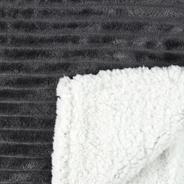 Home Deco Factory Manta Franela Gris 180x220 cm Cocooning Poliéster