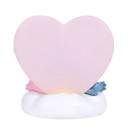 Enesco Figura Iluminada Disney Stitch y Angel Colección Grand Jester con Corazón que se Ilumina
