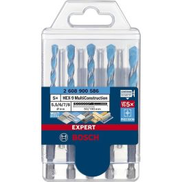 Bosch HEX-9 MC Juego de Brocas para Piedra Expert, 5 Piezas (5.5, 6, 7, 8 mm) para Hormigón, Madera, Acero