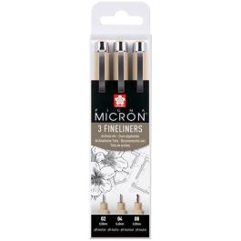 Talens Rotuladores Permanentes Pigma Micron Fineliner Estuche de 3 Negro 0.30mm 0.4mm 0.5mm Precio: 4.49999968. SKU: B1HQRP55NH