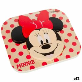 Puzzle Infantil de Madera Disney Minnie Mouse + 12 Meses 6 Piezas (12 Unidades) Precio: 68.4999997. SKU: B1CK6PZWAR