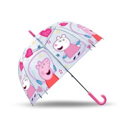 Kids Licensing Pp09051 Paraguas Infantil Automático Transparente 46cm Diámetro Peppa Pig con Mango Gancho Precio: 11.99000011. SKU: B152VX5SRR