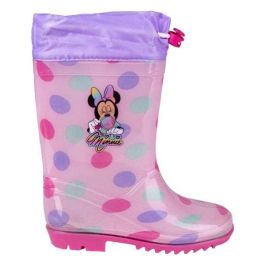 Cerdá T027 Botas de Lluvia PVC de Minnie Mouse para Niñas, Color Rosa, Talla 27. Calzado Infantil Impermeable, ideal a partir de 3 años.