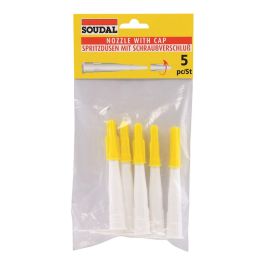 Soudal Cánula para silicona, bolsa de 5 unidades