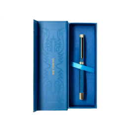 Belius Roller Wild West Azul Marino Dorado Tinta Negra Caja de Diseño