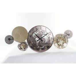 DKD Home Decor Reloj de Pared Moderno Mapamundi de Metal Dorado y Marrón 121x49.5 cm Precio: 44.22066. SKU: S3037676